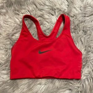 Nike small red sports bra.